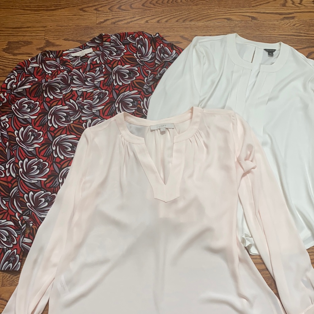 Three Loft Blouses